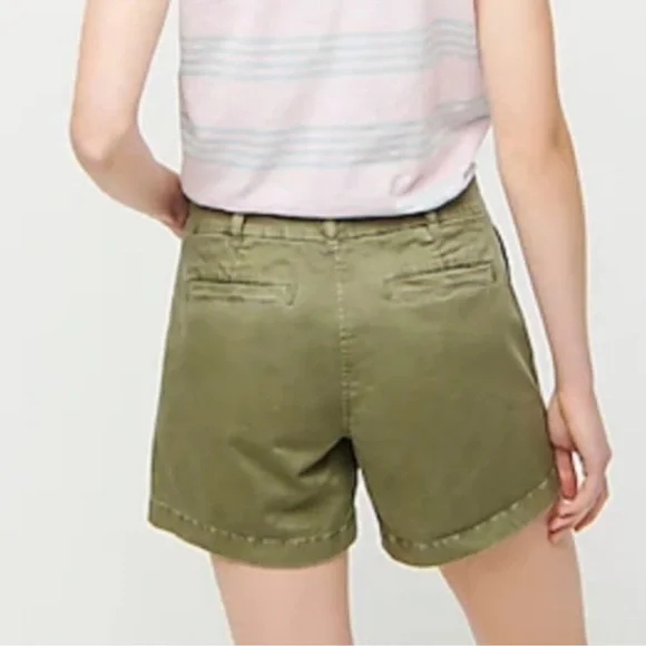 J. Crew Olive Chino Shorts 4 - Picture 3 of 8